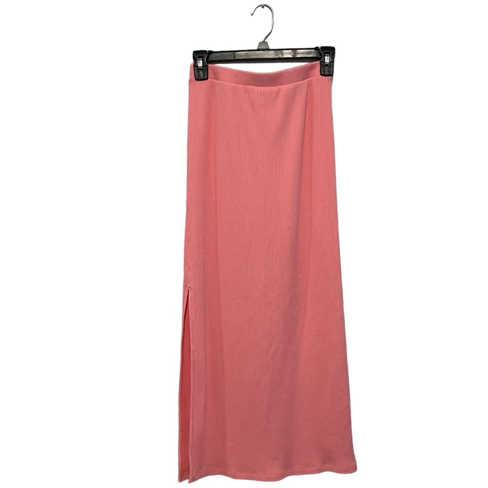 Pull-On Rib-Knit Maxi Skirt for Women